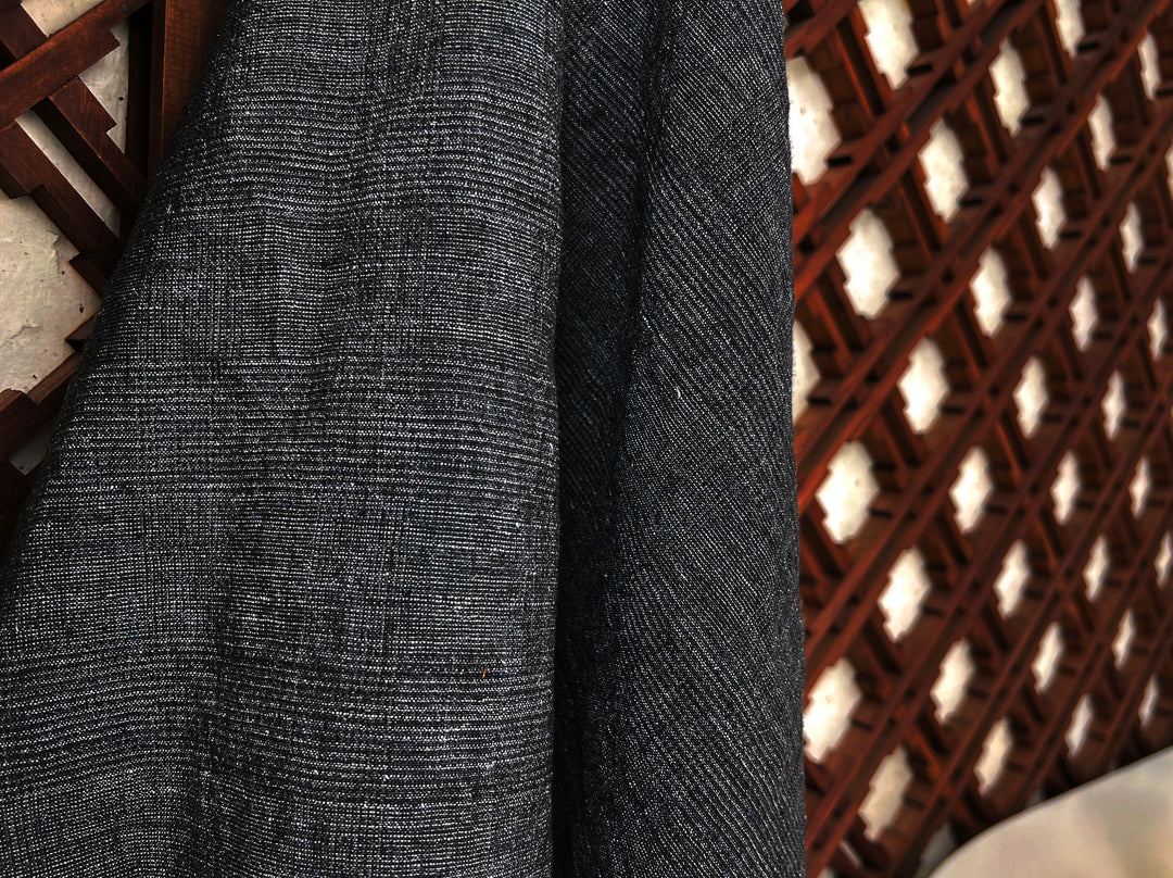Subtle Glen Plaid Linen Blend Fabric 8337 8338