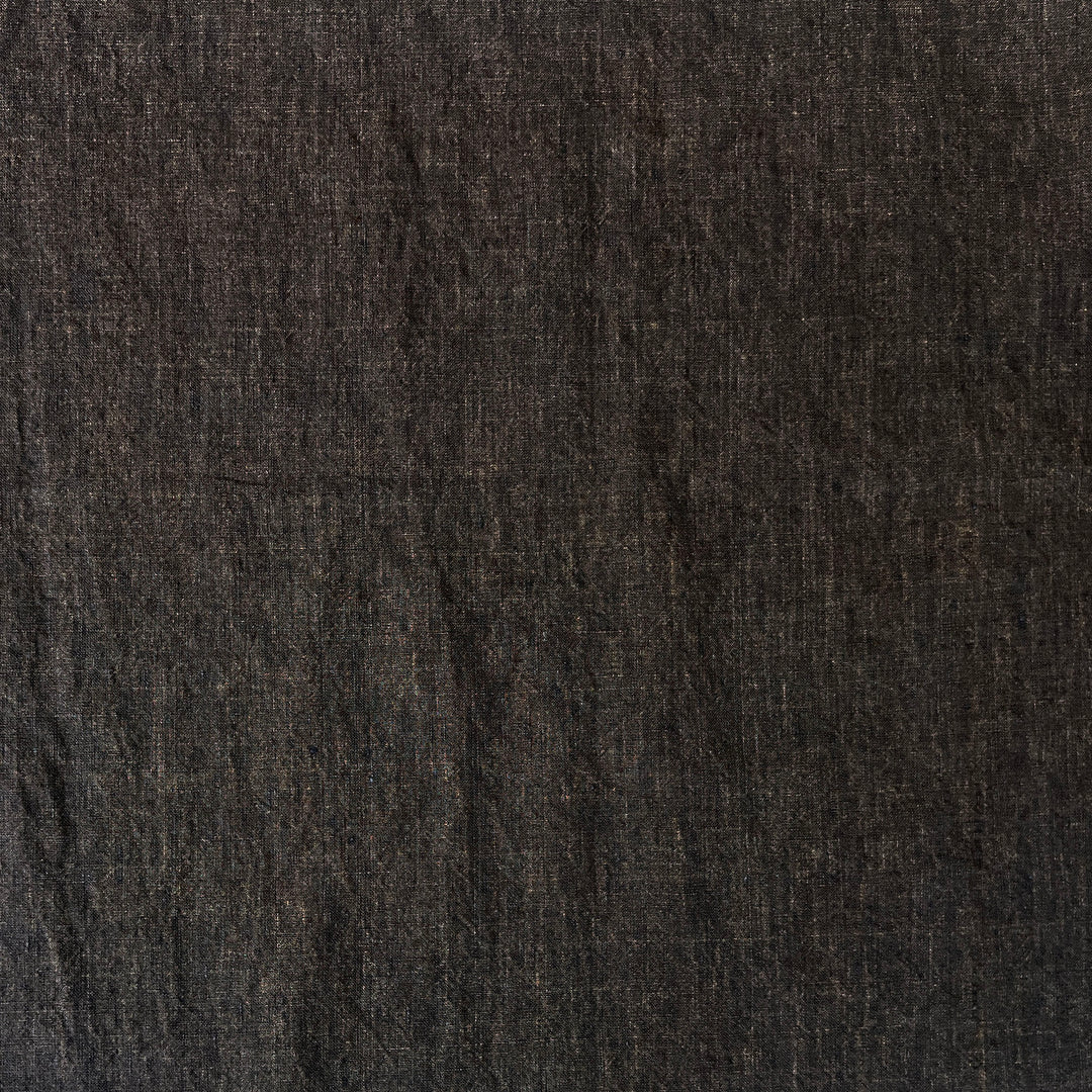 High Twisted Linen Fabric 14s Medium Weight Brown(dark) 8009