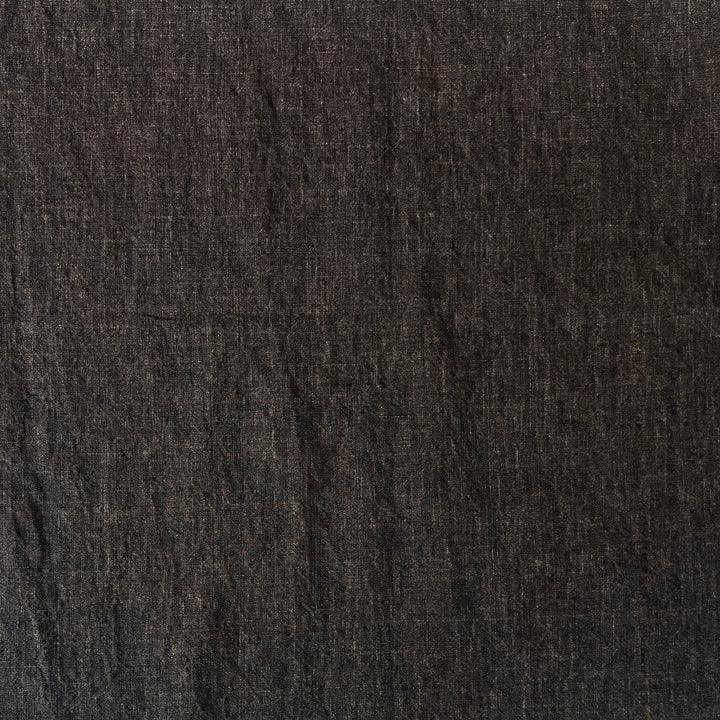 High Twisted Linen Fabric 14s Medium Weight Brown(dark) 8009