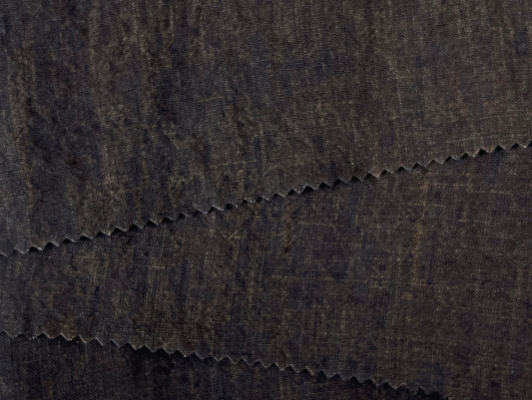 High Twisted Linen Fabric 14s Medium Weight Brown(dark) 8009