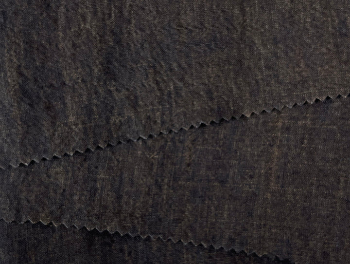 High Twisted Linen Fabric 14s Medium Weight Brown(dark) 8009