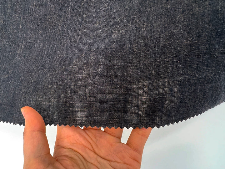 High Twisted Linen Fabric 14s Medium Weight Brown(dark) 8009