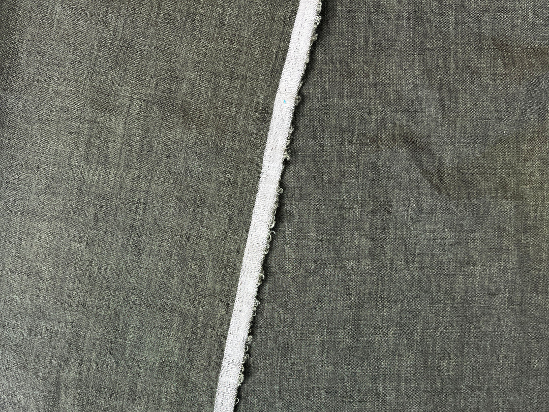 High Twisted Linen Fabric 14s Medium Weight Khaki 8010