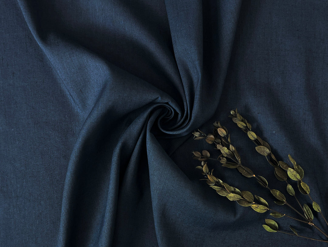 Low-Wrinkle & Comfort Stretch Linen Blend Fabric 8276 8277