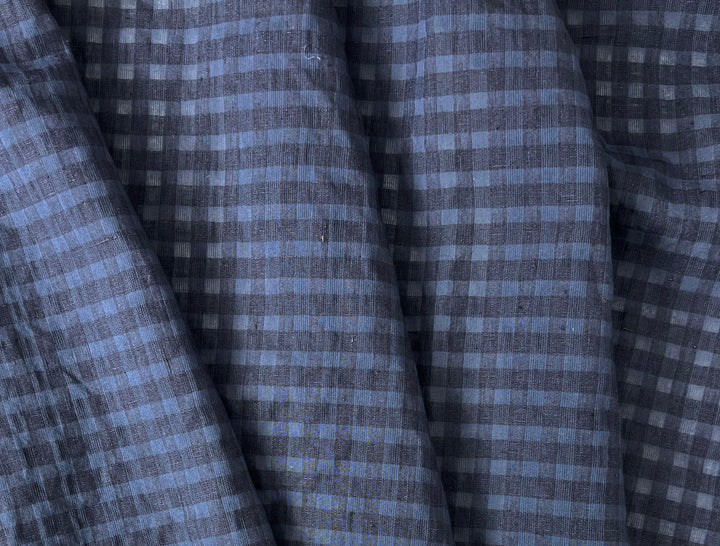 Subtle Seersucker | Linen Cotton Gingham Fabric 8300 8301