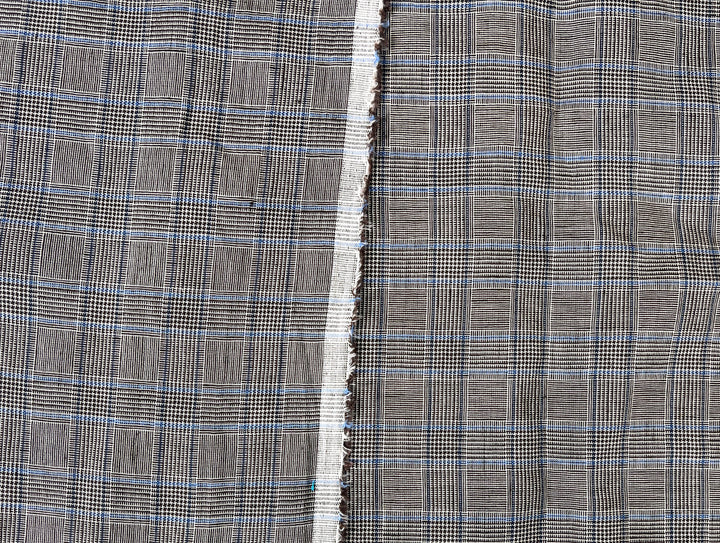 Lightweight Glen Plaid | Linen Cotton Blend Fabric 7798 7799 8060
