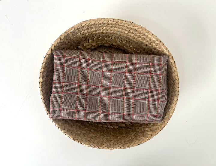 Lightweight Glen Plaid | Linen Cotton Blend Fabric 7798 7799 8060