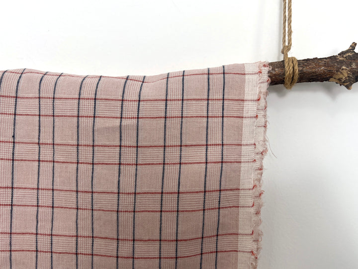 Lightweight Glen Plaid | Linen Cotton Blend Fabric 7798 7799 8060