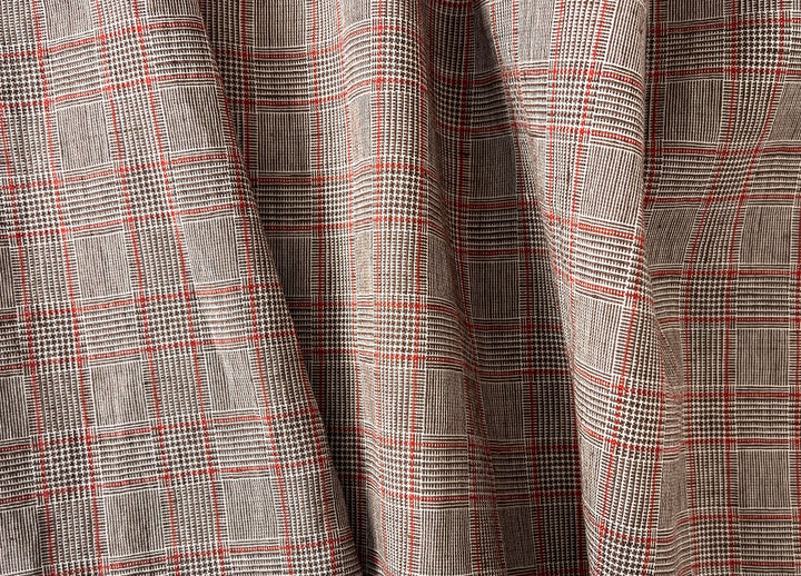 Lightweight Glen Plaid | Linen Cotton Blend Fabric 7798 7799 8060