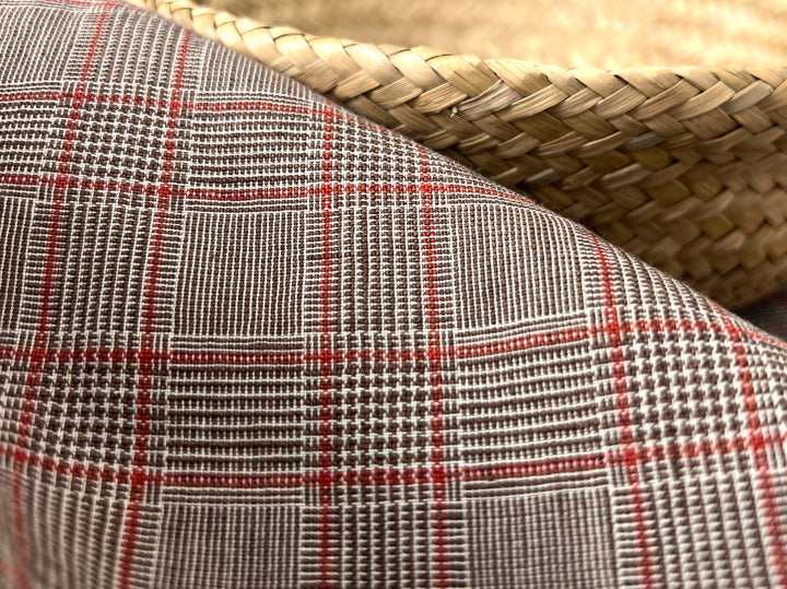 Lightweight Glen Plaid | Linen Cotton Blend Fabric 7798 7799 8060