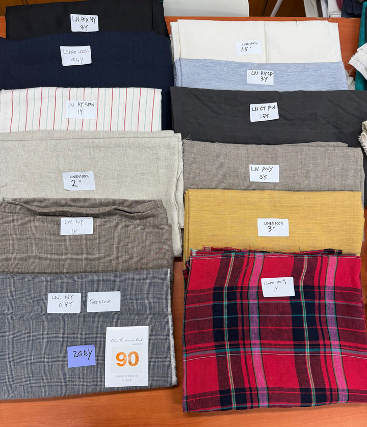 24.5 y of Woven Fabric of Linen - Surprise Box No.90