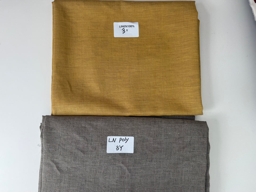 24.5 y of Woven Fabric of Linen - Surprise Box No.90