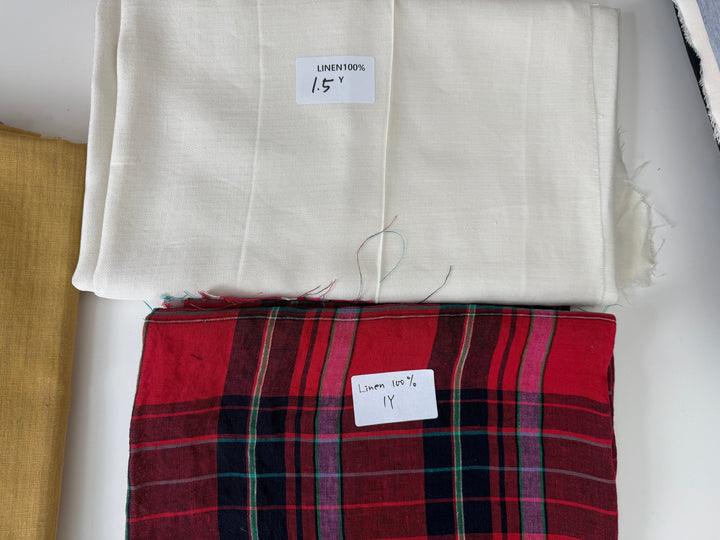 24.5 y of Woven Fabric of Linen - Surprise Box No.90