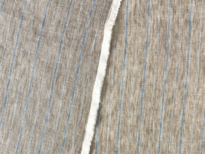 100% Linen Fabric Delave Stripe  Lightweight 7500 7501 7751 7723 7724