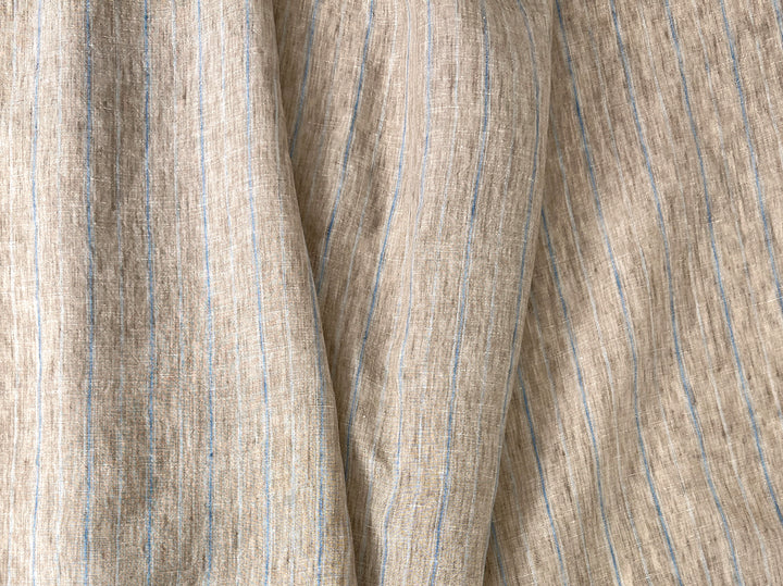100% Linen Fabric Delave Stripe  Lightweight 7500 7501 7751 7723 7724