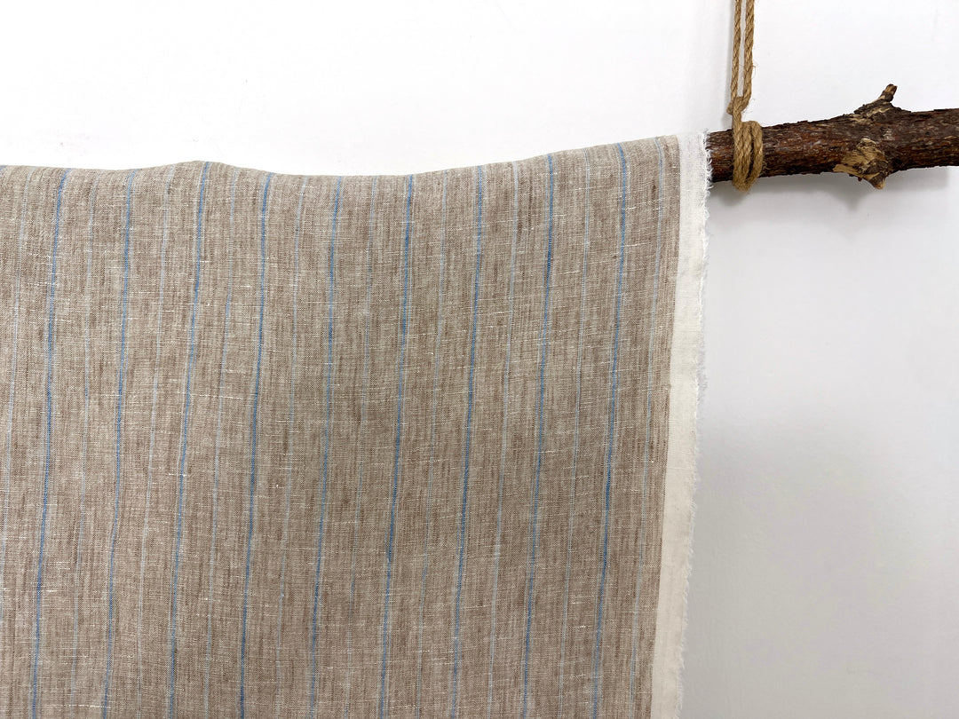 100% Linen Fabric Delave Stripe  Lightweight 7500 7501 7751 7723 7724