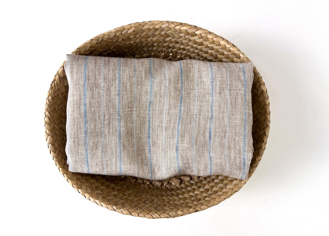 100% Linen Fabric Delave Stripe  Lightweight 7500 7501 7751 7723 7724