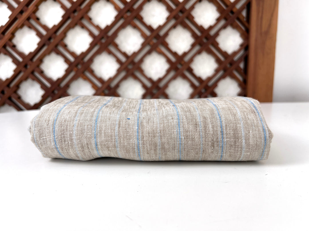 100% Linen Fabric Delave Stripe  Lightweight 7500 7501 7751 7723 7724