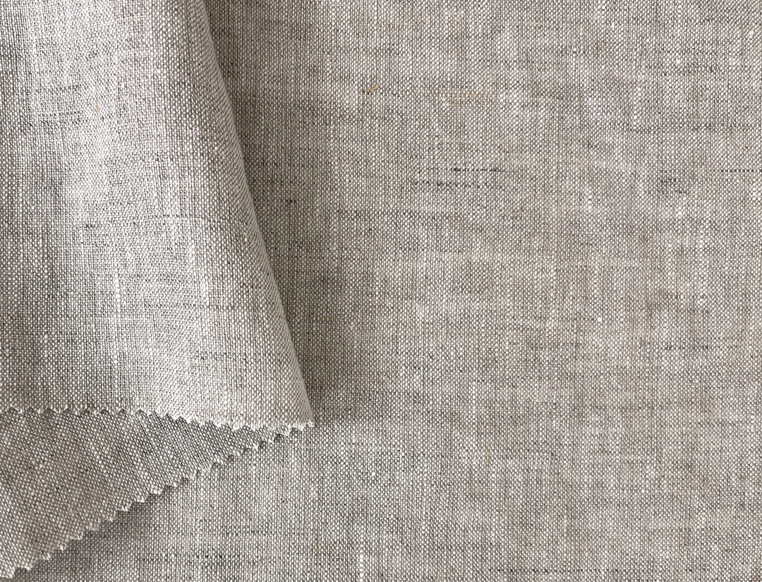 100% Linen Fabric – Medium to Heavyweight, Soft Finish Natural 8183