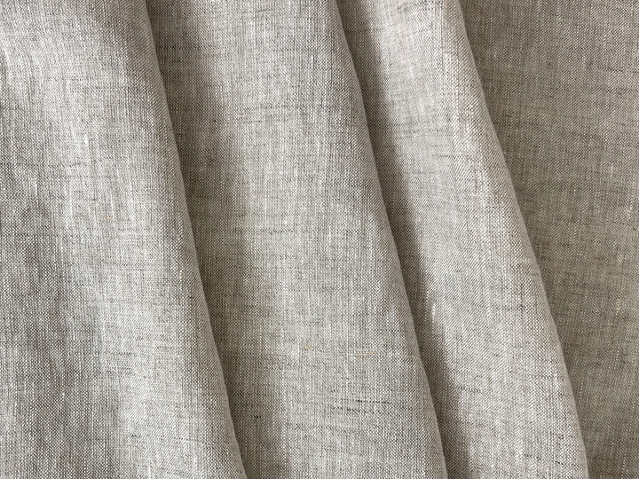 100% Linen Fabric – Medium to Heavyweight, Soft Finish Natural 8183