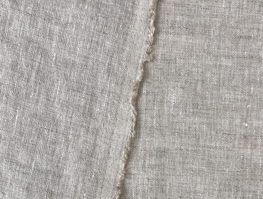 100% Linen Fabric – Medium to Heavyweight, Soft Finish Natural 8183