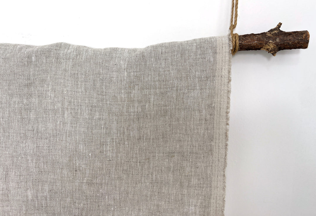 100% Linen Fabric – Medium to Heavyweight, Soft Finish Natural 8183