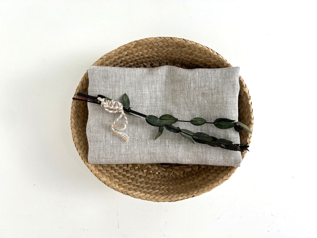 100% Linen Fabric – Medium to Heavyweight, Soft Finish Natural 8183