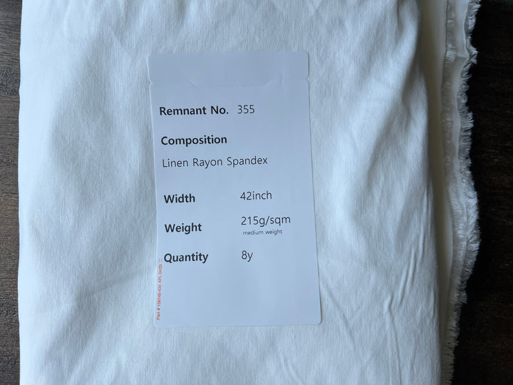 Remnant Fabric #355 - Linen Rayon Spandex - 8y