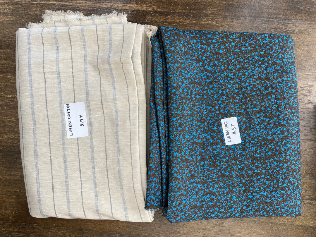 $5 Animal Shelter Fundraiser & Fabric Surprise Box Raffle Ticket- 26.9 y of Woven Fabric of Linen