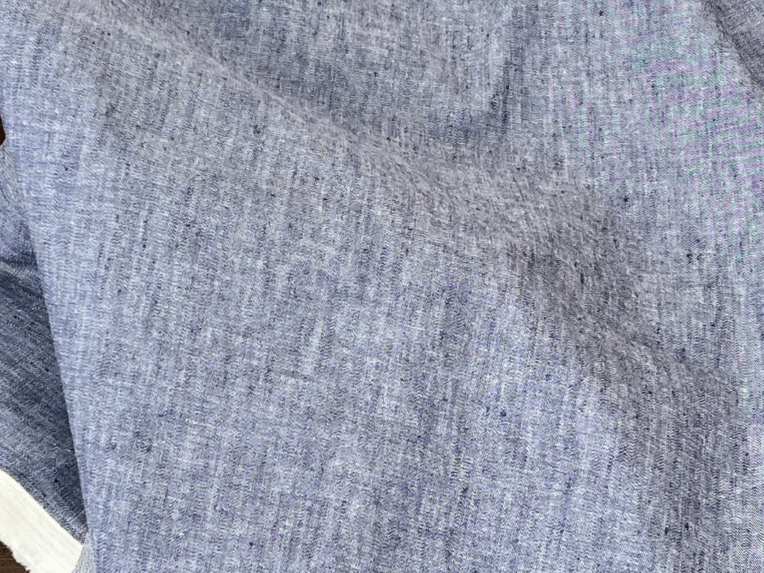 Chambray Linen Cotton Stretch Twill Fabric 3099 3248 3249 2234 3016