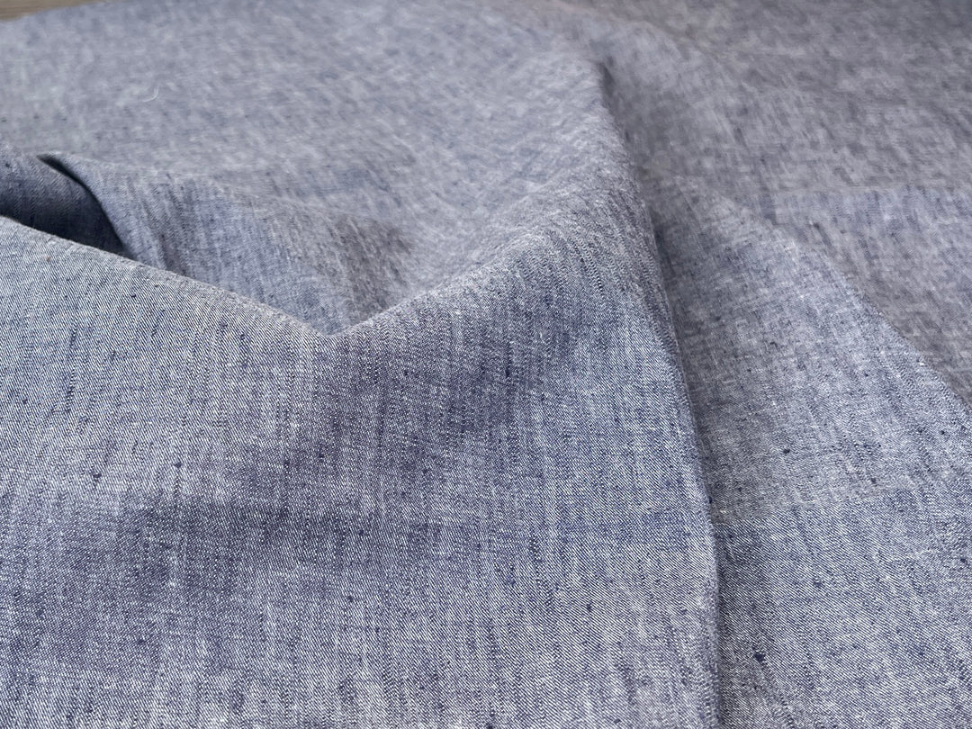 Chambray Linen Cotton Stretch Twill Fabric 3099 3248 3249 2234 3016