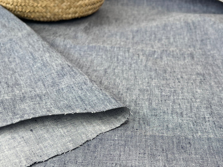 Chambray Linen Cotton Stretch Twill Fabric 3099 3248 3249 2234 3016