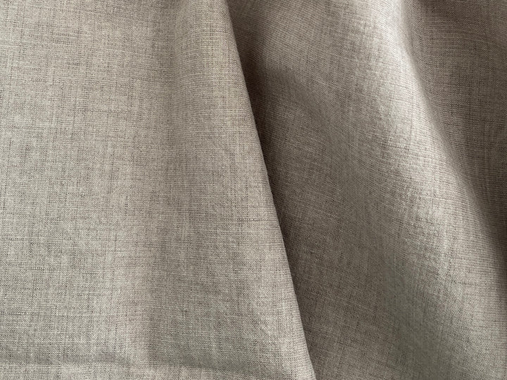 Dark Grey Subtle Chambray Linen Cotton Fabric – Soft & Pre-Washed 8111 8303
