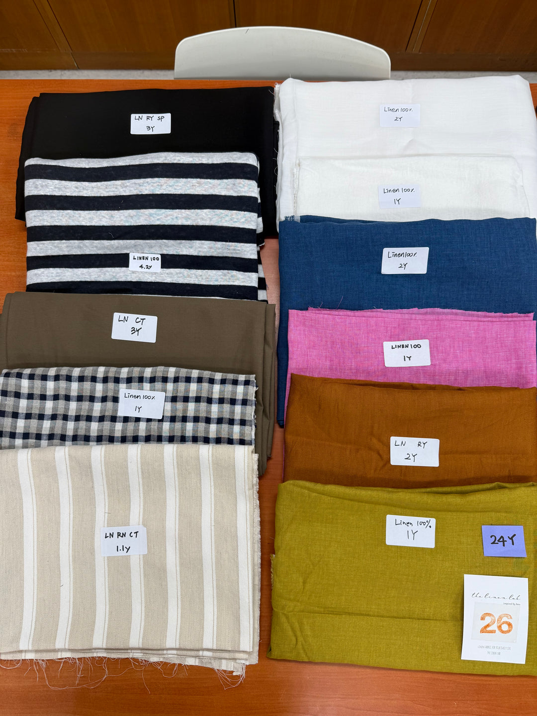 24 y of Woven Fabric of Linen - Surprise Box No.26