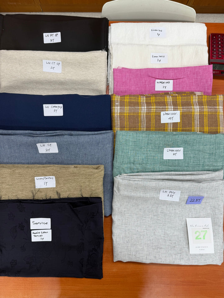 22.5 y of Woven Fabric of Linen - Surprise Box No.27