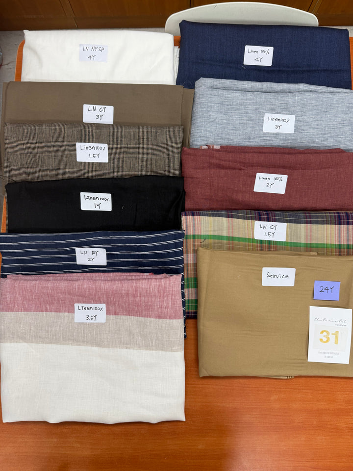 24 y of Woven Fabric of Linen - Surprise Box No.31