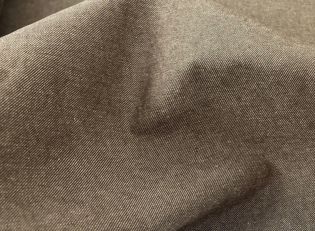 Two-Tone High-Density Twill Fabric | Linen Cotton Blend | Medium-Heavy Weight 8424 8425 8426