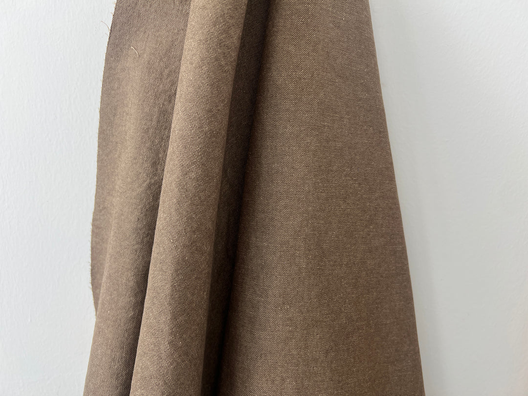 Two-Tone High-Density Twill Fabric | Linen Cotton Blend | Medium-Heavy Weight 8424 8425 8426