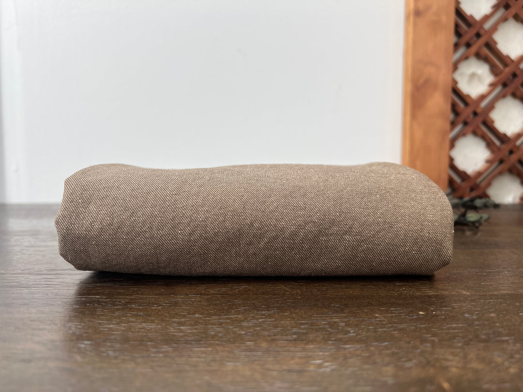 Two-Tone High-Density Twill Fabric | Linen Cotton Blend | Medium-Heavy Weight 8424 8425 8426