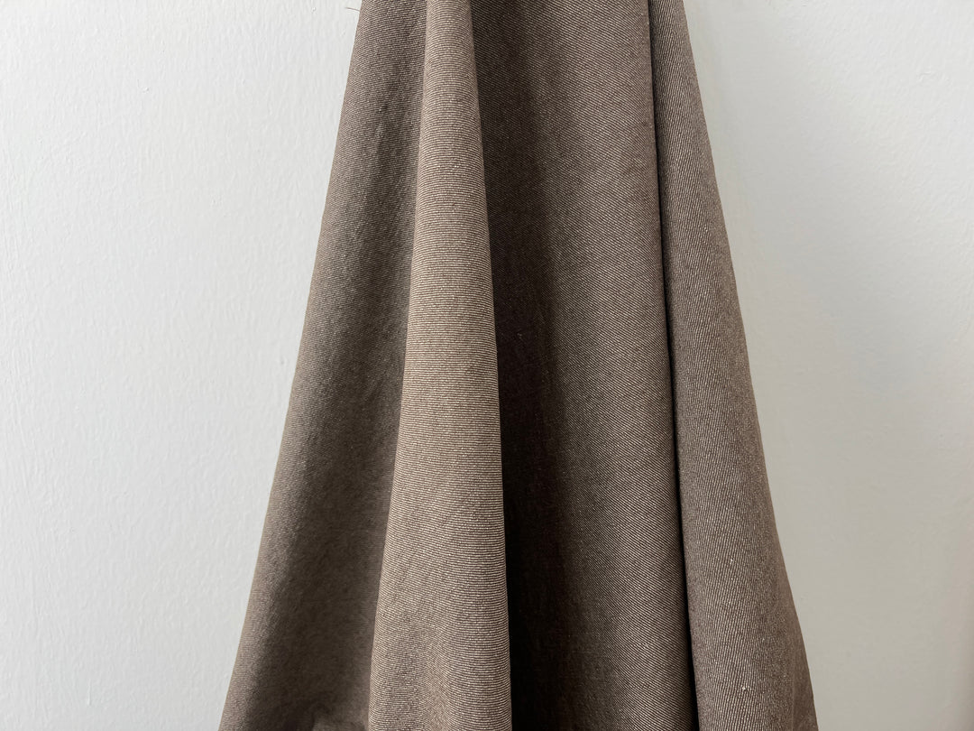 Two-Tone High-Density Twill Fabric | Linen Cotton Blend | Medium-Heavy Weight 8424 8425 8426