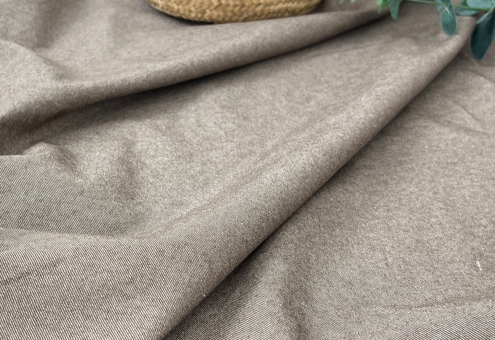 Two-Tone High-Density Twill Fabric | Linen Cotton Blend | Medium-Heavy Weight 8424 8425 8426