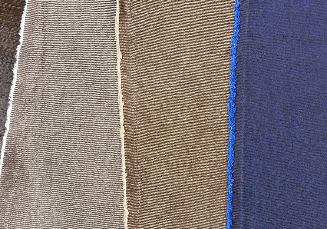 Two-Tone High-Density Twill Fabric | Linen Cotton Blend | Medium-Heavy Weight 8424 8425 8426
