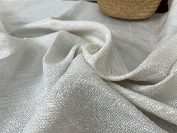 Glossy Snake-Skin Textured Linen Rayon Fabric 2588