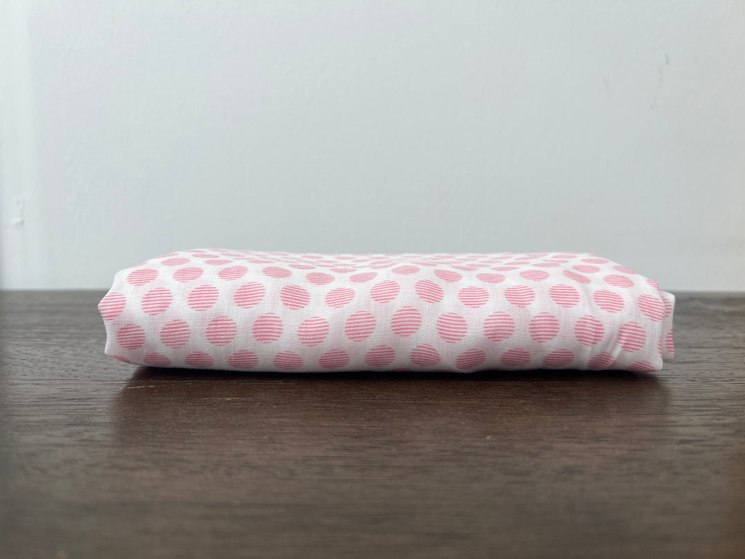 100% Ramie Fabric with Micro-Stripe Polka Dot Print, Lightweight 4776 8456 8457 8458