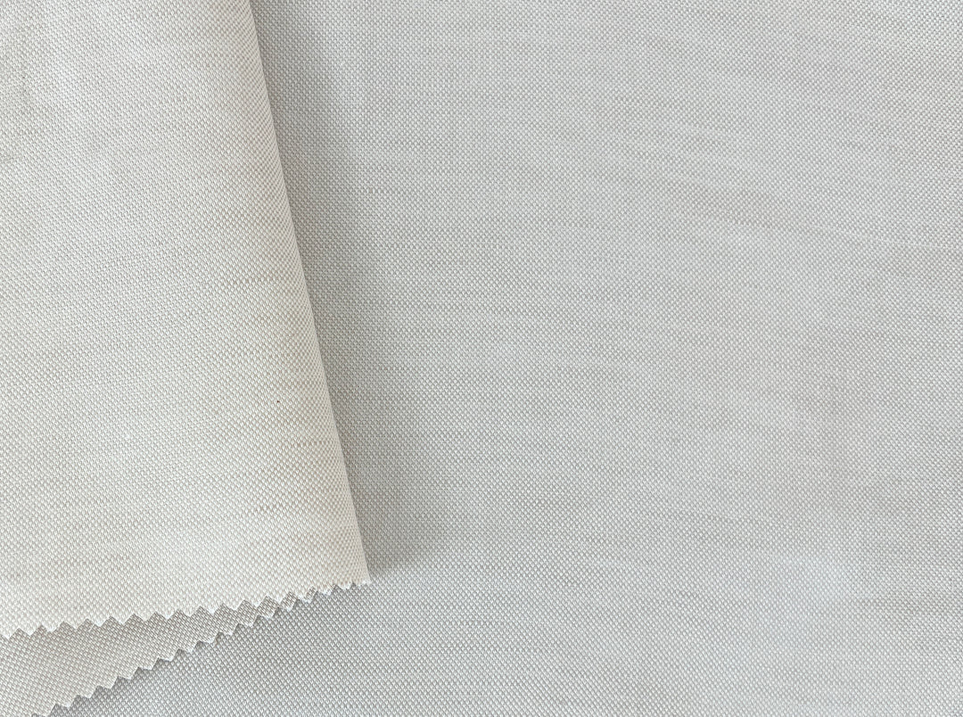 Linen Lyocell Textured Dobby Fabric | Neutral Two-Tone Chambray 1629