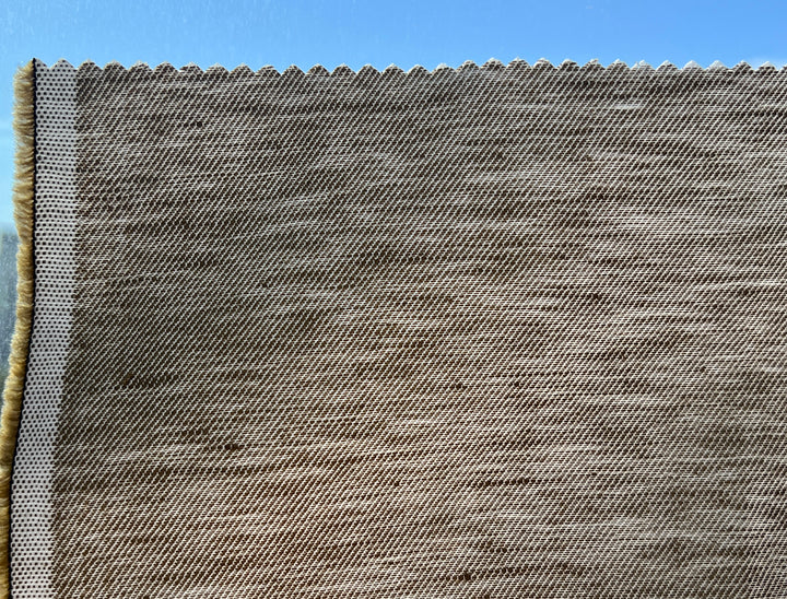 Two-Tone Linen Cotton Twill Fabric 3964 | Khaki Heather | Medium Weight | 52"
