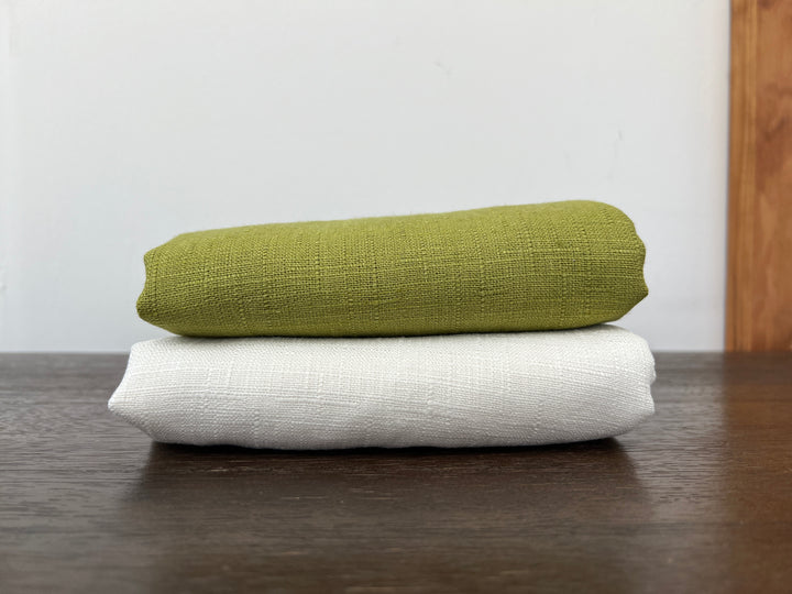 Textured Slub Linen Blend Dobby Fabric | Medium-Heavy Weight | 46"  3243 3336
