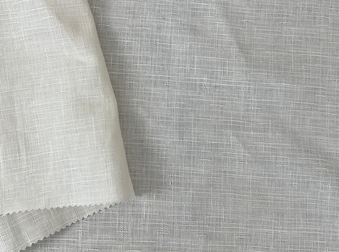 Textured Slub Linen Blend Dobby Fabric | Medium-Heavy Weight | 46"  3243 3336