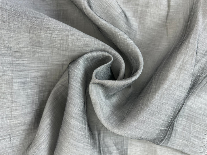 Textured Crushed Linen Blend Fabric | Creased Wrinkle Effect | 54"