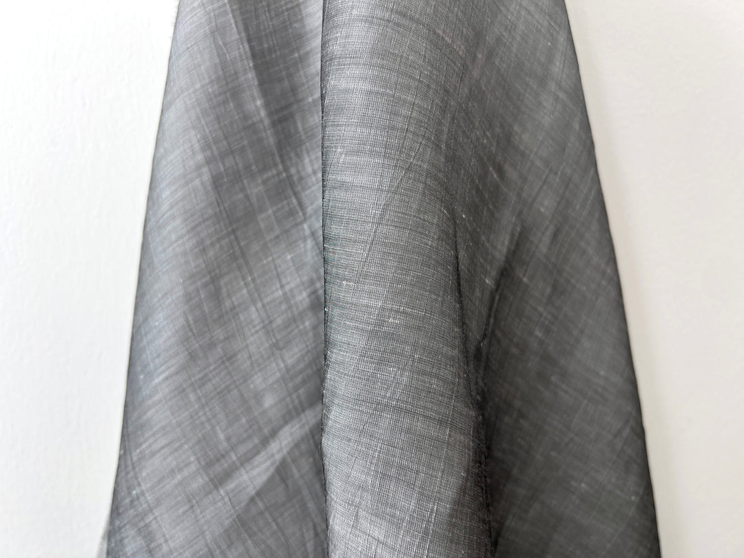 Textured Crushed Linen Blend Fabric | Creased Wrinkle Effect | 54"